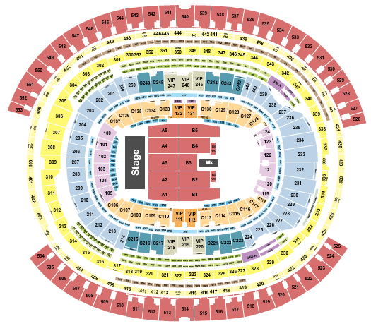 SoFi Stadium Jo Koy Seating Chart